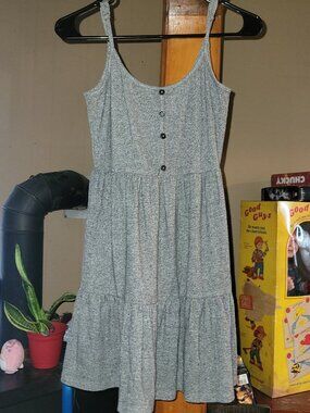 Grey tiered dress